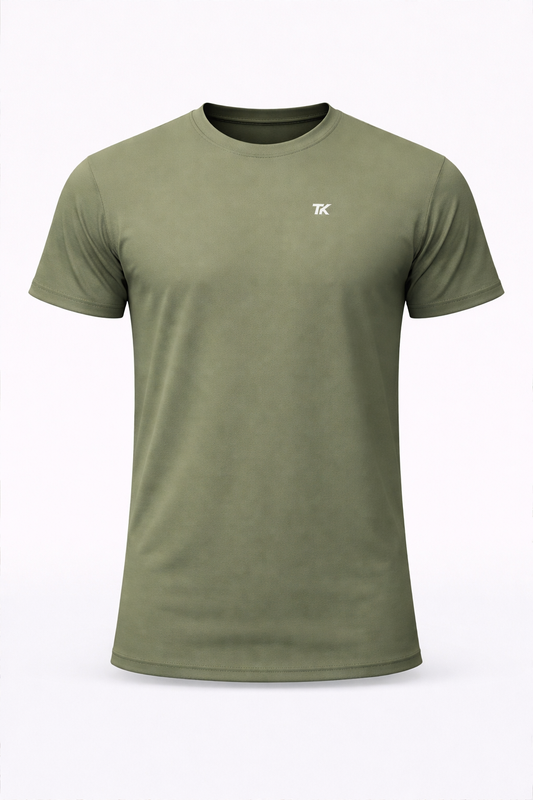 CAMISETA CONFORT- VERDE MILITAR